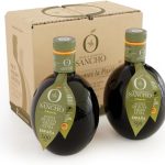 Aceite de Oliva Virgen Extra Sancho | Caja de 4 Botellas de Cristal (500 ml x 4 ud) Variedad Arbequina | Calidad nutricional excepcional