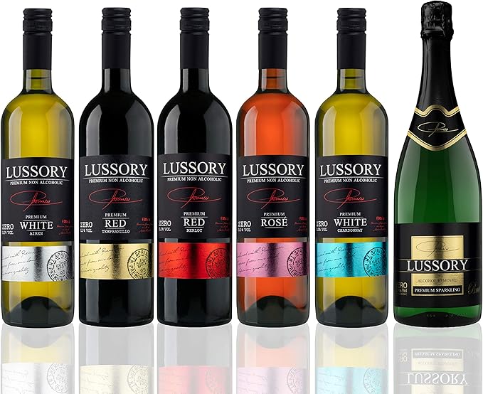 Vino sin alcohol 0,0 - LUSSORY PREMIUM - Pack degustación de vinos desalcoholizados (6x0,75 cl)