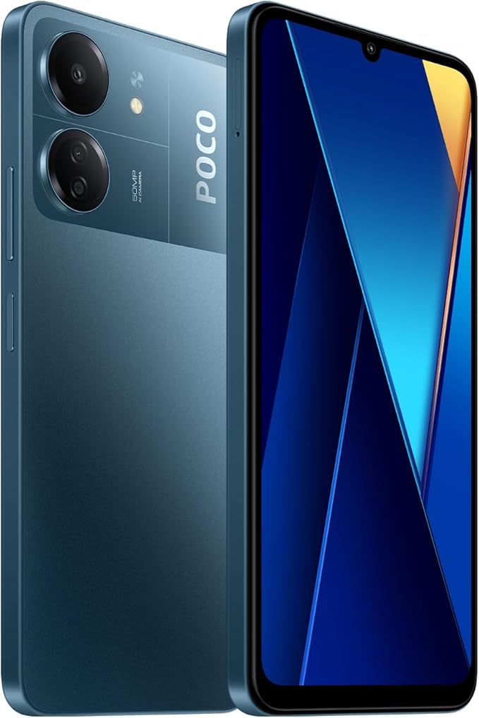 Xiaomi Poco C65 Teléfono inteligente (6,74 pulgadas, pantalla Amoled DotDisplay, 256 GB, 8 GB de RAM, color azul)