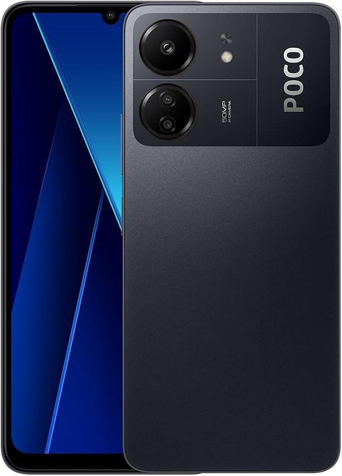 Xiaomi Poco C65 4G LTE 8 GB RAM + 256 GB de Almacenamiento, Triple cámara de 50 MP de 6.75 Pulgadas, Octa Core, Negro