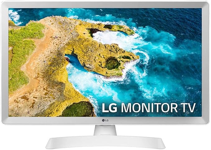 LG 24TQ510S-WZ - Monitor TV de 24'' HD, amplio ángulo de visión, LED Profundidad de Color, Smart TV WebOS22, Color Blanco