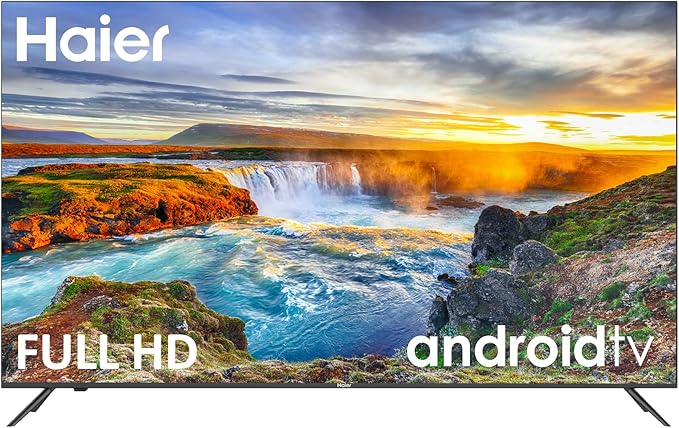 Haier Direct LED Full HD H32K702FG - 32", Smart-TV, HDR, Dolby Audio, Android 11, Smart-TV, Google Assistant, Bluetooth 5.1, DBX TV, HDMI 2.1 x 3, sin Marcos, 2022