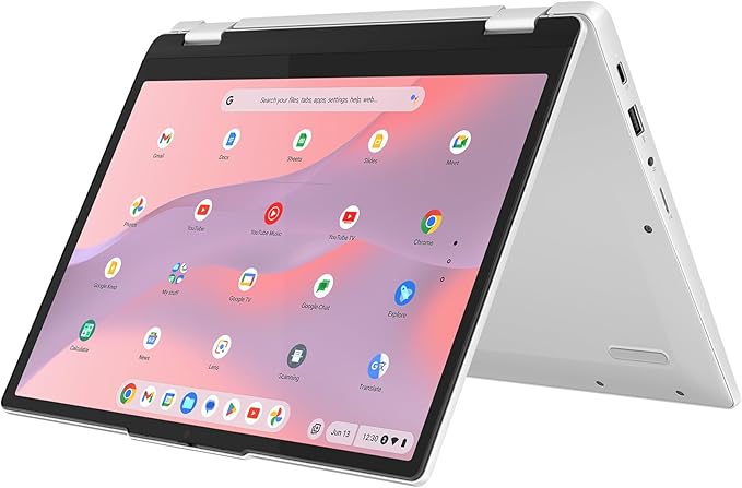 Lenovo Ideapad Flex 3 Chromebook - Ordenador portátil 12" WUXGA (Intel N100, 8GB RAM, 128 GB SSD, Intel Graphics, Chrome OS) Gris - Teclado QWERTY español