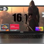 AOC Portatil Gaming con AMD Ryzen 7 5700U(hasta 4,3 GHz) y Radeon Vega 8, RAM 16GB 512GB SATA SSD (Soporte 4 TB) Ordenador Portatil,16,1 Pulgada, WiFi 6, Tastiera Retroilluminata, Type-C,BT 5.2, HDMI