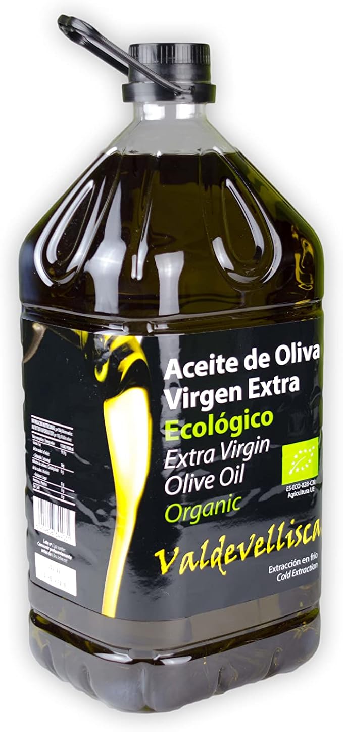 ValdeVellisca - Aceite de Oliva Virgen Extra - 5 litros - AOVE ECOLOGICO - primera prensada en frio