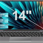 Ordenador Portátil Win 11 con 5G WiFi, Portátil 14 Pulgadas 6GB RAM 128GB SSD Expansión SSD 1TB, Bluetooth 4.2 3.0 Transmisión Puerto 1920*1080 FHD Portatiles Buenos & Mini Puerto Multimedia-Gris