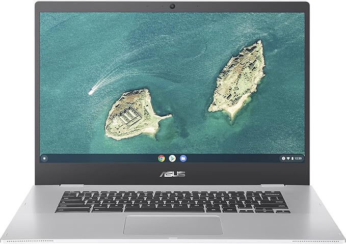 ASUS Chromebook CX1500CKA-NJ0445 - Ordenador Portátil 15.6" Full HD (Intel Celeron N4500, 8GB RAM, 128GB eMMC, UHD Graphics, ChromeOS) Plata Transparente - Teclado QWERTY español