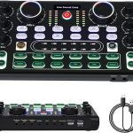 Mezclador de Audio RUBEHOOW para DJs, dispositivos de streaming y grabación en vivo de podcasts - Consola compacta y de alta calidad para grabaciones en vivo