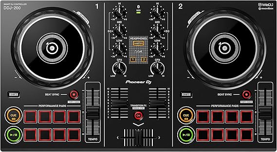 Pioneer DJ DDJ-200, Controlador portátil de 2 canales para DJ