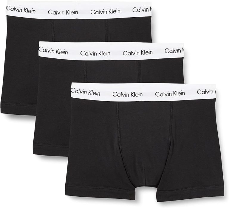 Calvin Klein Calzoncillos Bóxer Hombre Pack de 3 Trunks Ropa Interior