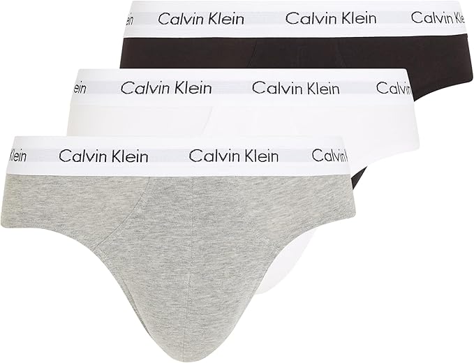 Calvin Klein Calzoncillos Hip Briefs Hombre Pack de 3 Ropa Interior