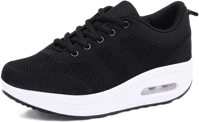 Mujer Zapatillas de Deporte Malla Air Cuña Cómodos Sneakers Mujer Casual Transpirables Running Senderismo Ligero Mesh Zapatillas