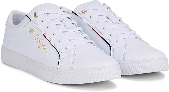 Tommy Hilfiger Signature Sneaker, Zapatilla con Suela Cupsole Mujer