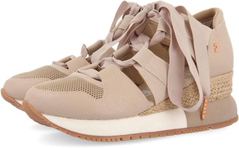 Sneakers Beige Tipo Espadrille para Mujer LIZARDA