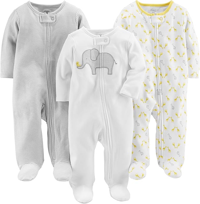 Simple Joys by Carter's Pijamas para bebés y niños pequeños (Pack de 3) Unisex bebé