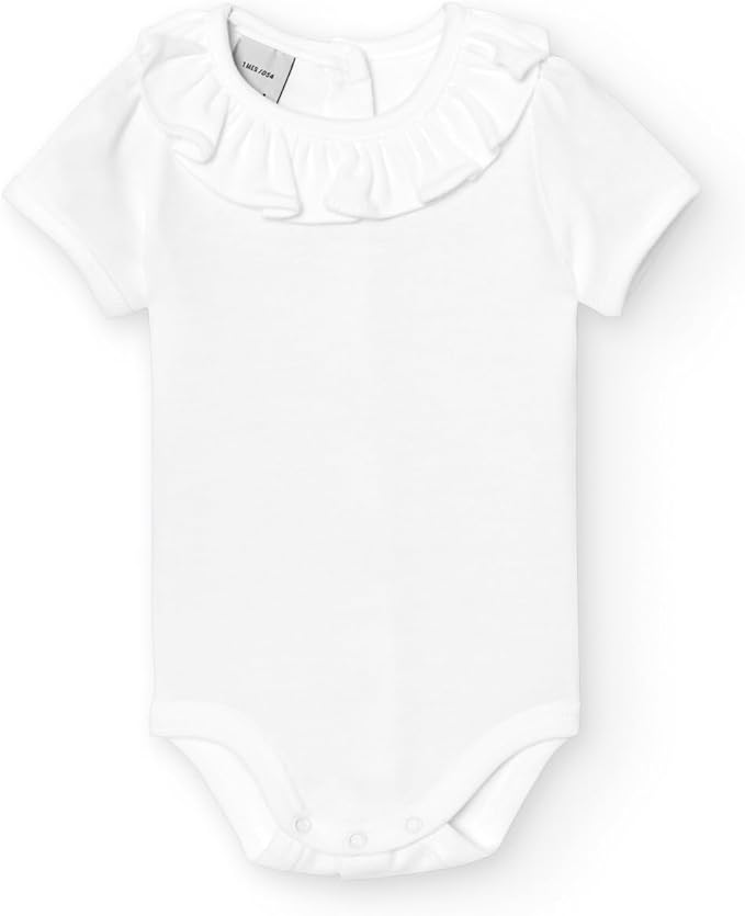 BABIDU Body Cuello Volante Manga Corta Ajustado Unisex bebé