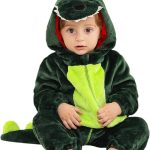 YloveM Mono bebé Capucha Mameluco de Bebé Unisex Disfraz de Dinosaurio Otoño Invierno Pijamas con Capucha Estilo Traje de Cosplay de Franela