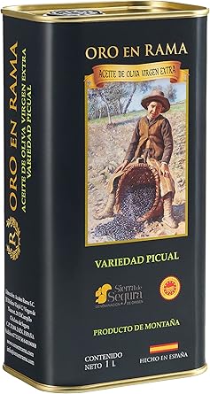 ORO EN RAMA | Aceite de Oliva Virgen Extra Picual de Jaén | Primera cosecha | AOVE tradicional de montaña | DOP Sierra de Segura