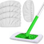 Bixury 5 Piezas Recambio Mopa de Microfibra, Almohadillas de Repuesto Reutilizables compatibles con Swiffer Sweeper, Mopa de Microfibra para Uso húmedo y seco, Recambios de Mopa Lavables