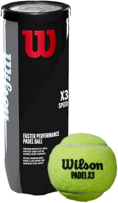 Wilson X3 Padel Balls, 3-Pack