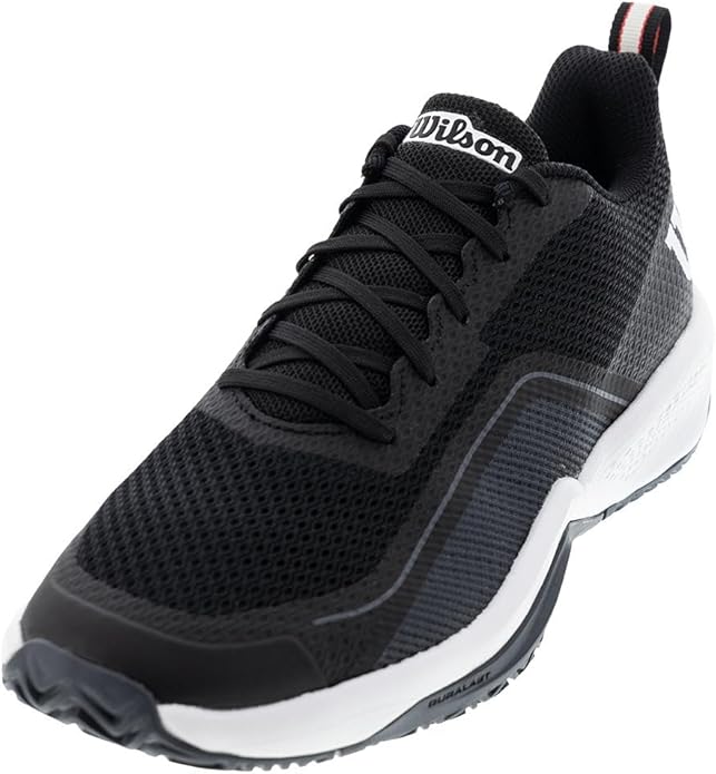 Wilson Rush Pro Lite, Tennis Shoe Hombre, Black/Ebony/White, 44 2/3 EU