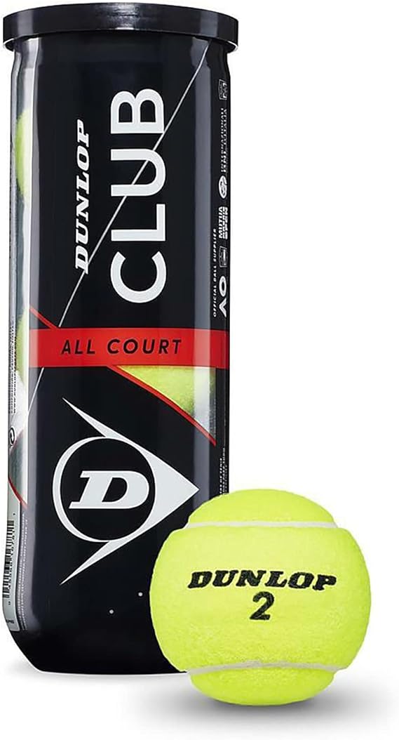 DUNLOP Tennis Ball Club All Court - for Clay, Hard Court and Grass