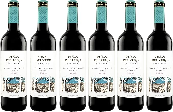 Viñas Del Vero Tinto Selección de Varietales - Vino D.O. Somontano - 6 botellas de 750 ml - Total: 4500 ml