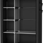 UDEAR Armario Closet Organizador Plegable para Ropa Ropero Resistente al Polvo Guardarropa,Negro