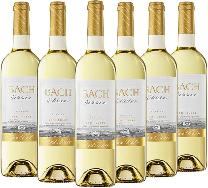 BACH Viña Extrísima - Vino Blanco Semidulce - 6 botellas 0,75 L