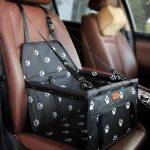 BYGD Asiento de Coche para Perros,Cesta Perro Coche con Varilla de Soporte de nivelación,Accesorio de Coche para Perros Adecuado para Mascotas pequeñas y Medianas