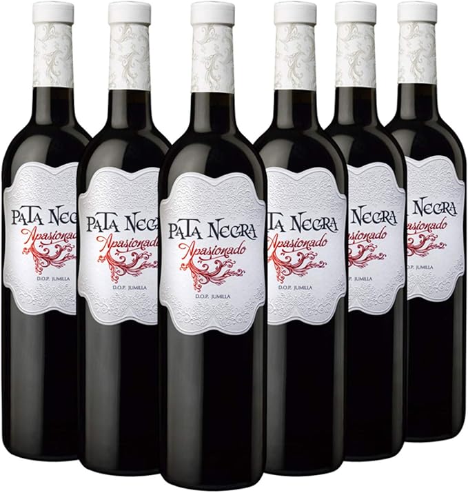 Pata Negra Apasionado - Vino Tinto D.O Jumilla - Caja de 6 Botellas x 750 ml