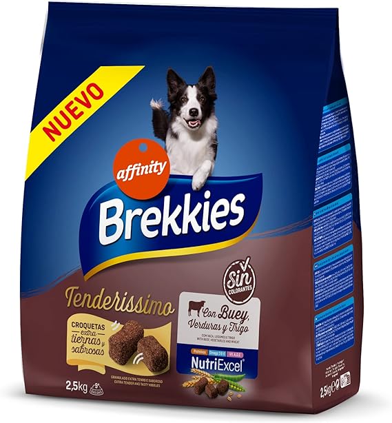 Brekkies Tenderissimo Pienso para Perros de Todos los tamaños - 2,5kg