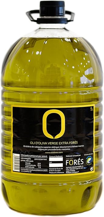 FORÉS - Aceite de Oliva Virgen Extra (5L) - Reserva de la biosfera "Terres de l'Ebre"