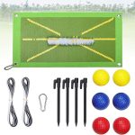 14 Piezas Juego de Tapete de Práctica Entrenamiento de Golf, 50x25cm Golf Swing Mat, Hitting Mats para Parque, Casa, Edificio de Oficinas, al Aire Libre