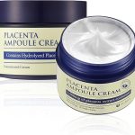 [Mizon] Crema hidratante facial con extracto de placenta (50ml) líneas finas, arrugas, producción de colágeno, elasticidad de la piel, firmeza, fórmula suave (Placenta Ampoule Cream)