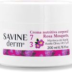 SAVINE DERM CREMA CORPORAL REGENERADORA ROSA MOSQUETA para Pieles Muy Secas/Previene Envejecimiento de la Piel/Cicatrización/Hidratación intensa/Rosa Mosqueta para Cicatrices y Estrías 200mL