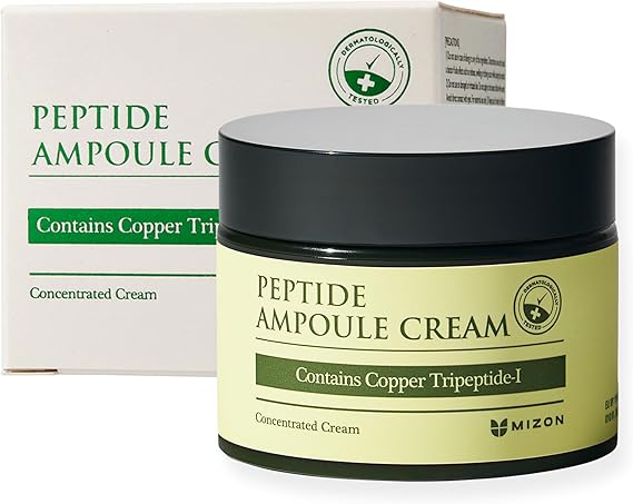 [Mizon] Crema Peptídica (50ml) hidratación con proteínas, aminoácidos, elastina y colágeno, cuidado de las arrugas, cosmética coreana (Peptide Ampoule Cream)