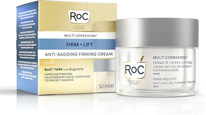 RoC - Multi Correxion Crema Facial Firm + Lift Anti-Flacidez - Antiarrugas y Antiedad - Mejora la Firmeza - Efecto Lifting Cosmético - 50 ml