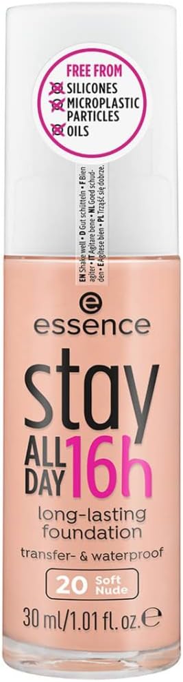 Base de Maquillaje Cremosa Essence Stay All Day 16H 20-soft nude (30 ml)