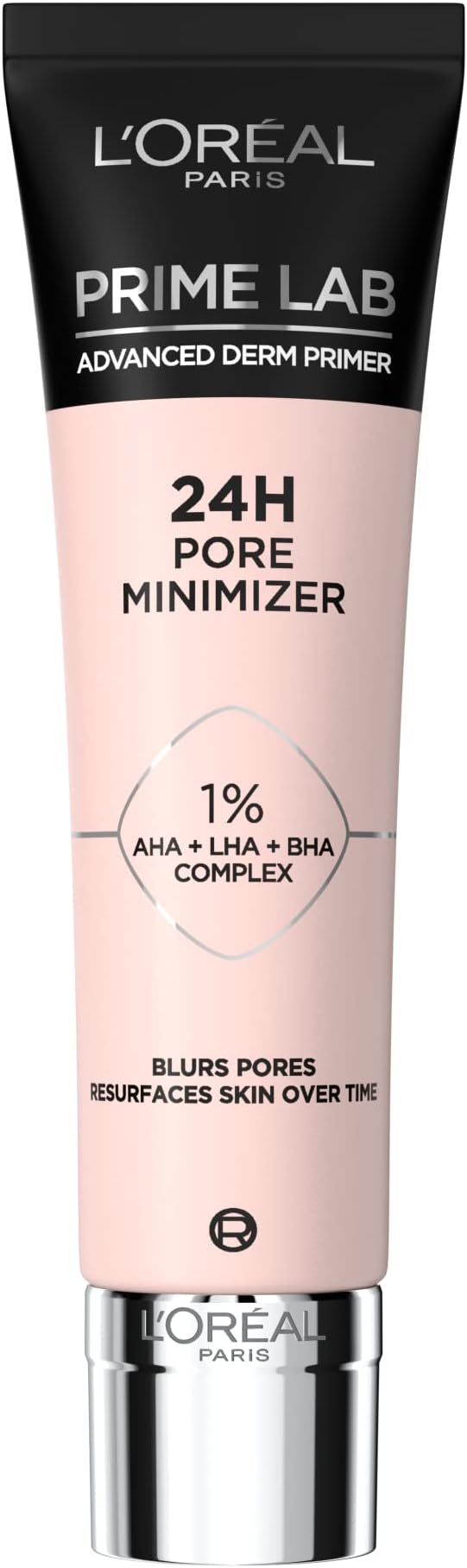 L'Oréal Paris Primer Minimizador de Poros 24h, Reduce las imperfecciones y minimiza los poros, Hasta 24h de fijación, Prime Lab Pore Minimizer, 30 ml