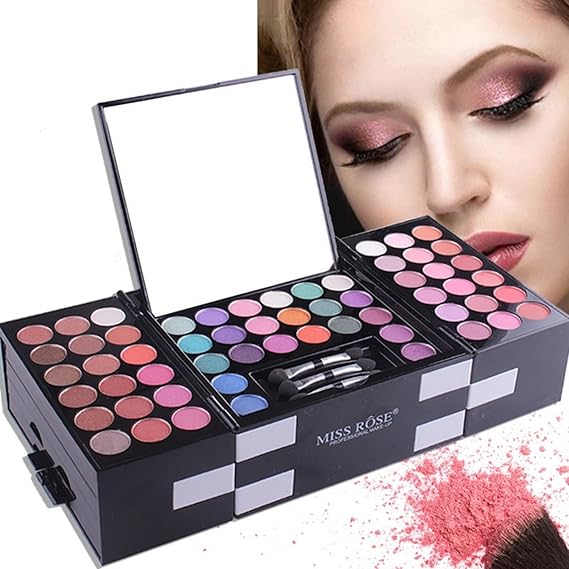 PhantomSky 148 Colores Cosmético Kit Maquillaje Set de Regalo Profesional Paleta de Sombra de Ojos con Lápiz labial, Blush y Corrector - Perfecto para el uso profesional y diario