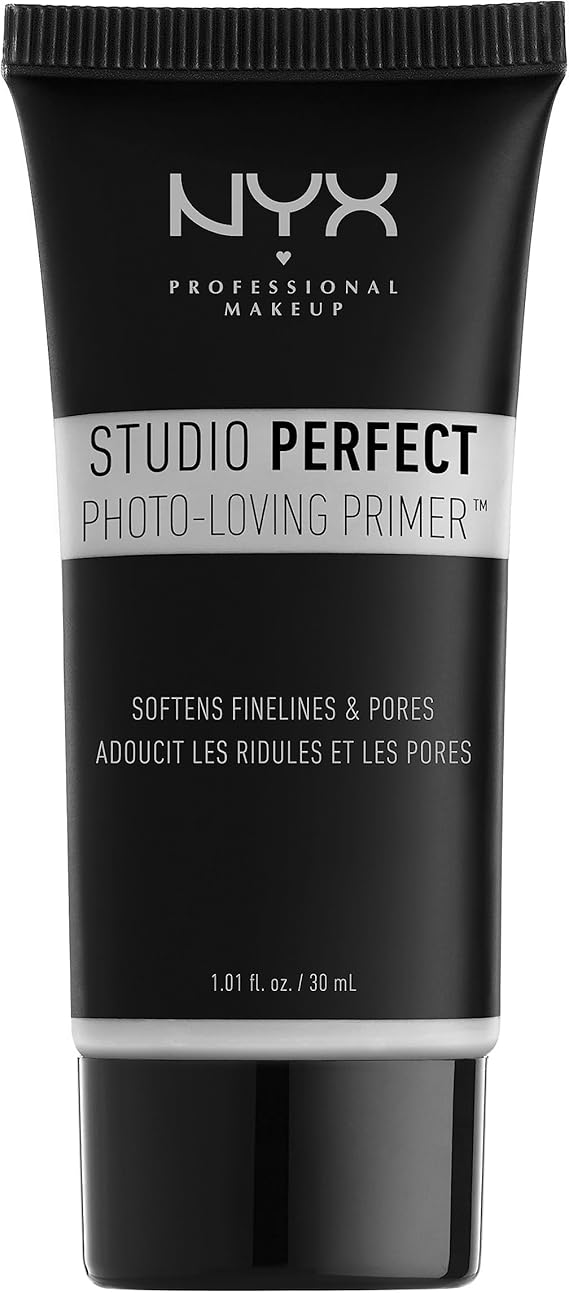 NYX Professional Makeup Prebase de maquillaje Studio Perfect Primer - Clear, Minimiza poros y líneas finas, Tez unificada, Fórmula vegana