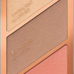 Rimmel London Sculpting Palette, Polvos de maquillaje - Tono Coral Glow, 18.5 g