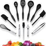 KRONENKRAFT - Juego de 12 utensilios de cocina, accesorios de cocina para empezar a cocinar