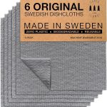 SUPERSCANDI - Paños Reutilizables para vajillas, de Esponja de celulosa, biodegradables, para Cocina, reemplaza el Papel de Cocina