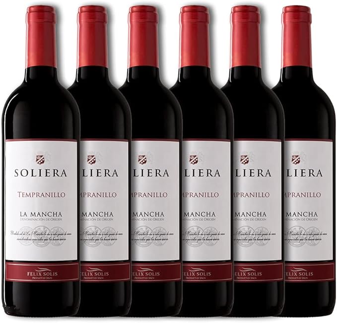 Soliera Vino Tinto - Pack 6 x 750 ml - Total 7500ml