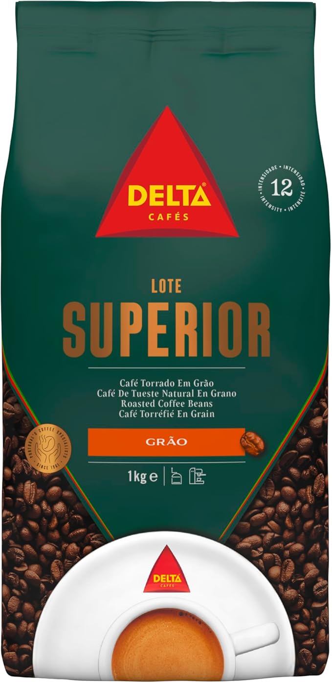 Delta Cafés Lote Superior - Café en Grano - Cuerpo y Sabor Duradero - Sutil Acidez y Aroma Energético - 1 Kg