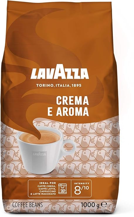 Lavazza Crema e Aroma - Café en Grano entero (1 kg, Coffee-beans, Marrón)