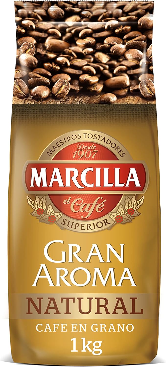 Marcilla Café Natural En Grano 1 kg