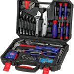 WORKPRO 160 Piezas Caja de Herramientas Básicas y Accesorios con Estuche de Almacenamiento, Maletin de Herramientas, para Bricolaje y Arreglos Diarios